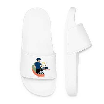 Little boy dreams - Claquettes Femme - blanc - Devant