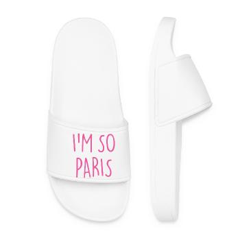 I'M SO PARIS - Women’s Pool Sliders - white - Front