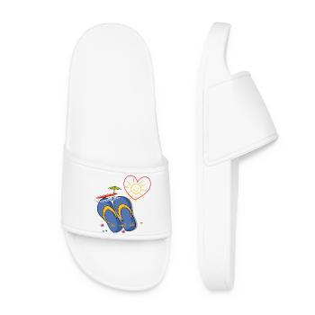 Vacances à la mer - Claquettes Femme - blanc - Devant