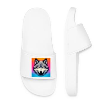 Loup - Claquettes Femme - blanc - Devant