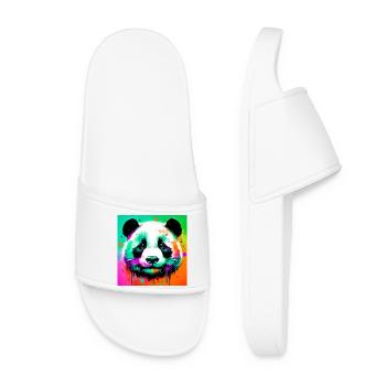 panda - Claquettes Femme - blanc - Devant