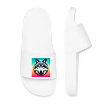 Loup - Claquettes Femme - blanc - Devant
