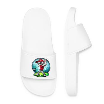 Mice Golfer / Golf Mouse - Women’s Pool Sliders - white - Front