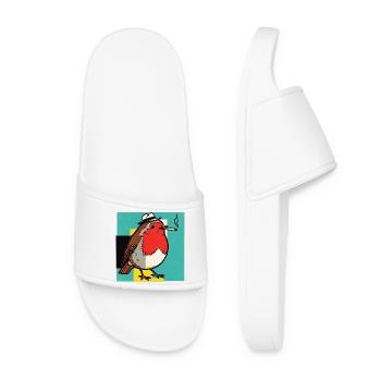 Robin Smoking - Women’s Pool Sliders - white - Front