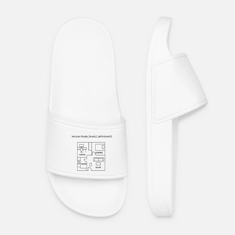 Idée cadeau pour architecte - Claquettes Femme - blanc