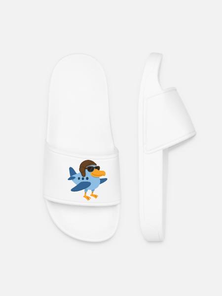 A super bird plane - Women’s Pool Sliders - white