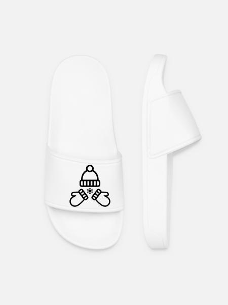 Mütze Handschuhe Winter - Frauen Badelatschen - Weiß