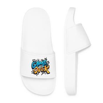 Game Over Graffiti Neon - Women’s Pool Sliders - white - Front