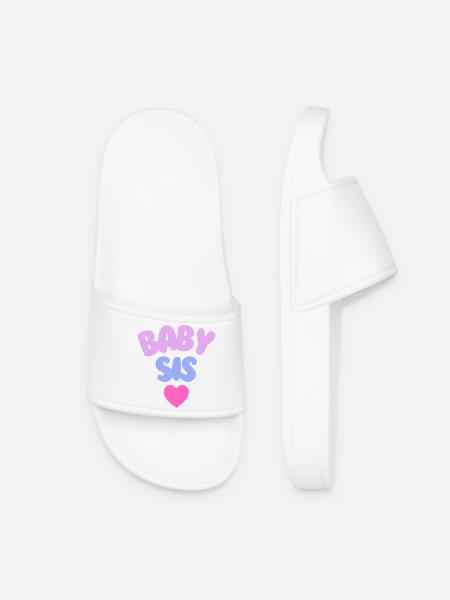 Petite sœur Love - Claquettes Femme - blanc