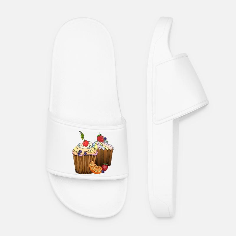 Cakes - Women’s Pool Sliders - white
