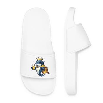 Roi de la Bière Dauphins - Claquettes Femme - blanc - Devant