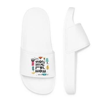 Maman merveilleuse - Claquettes Femme - blanc - Devant