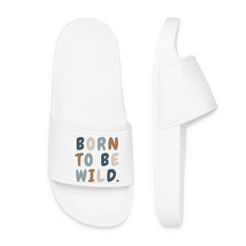 Sweat minimaliste mignon Born Wild Boho - Claquettes Femme - blanc - Devant