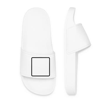 Cadre carré arrondi - Claquettes Femme - blanc - Devant