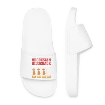 Rhodésian Ridgeback - Claquettes Femme - blanc - Devant