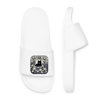 Nocturne Cat dans Iris Moon - Claquettes Femme - blanc - Devant