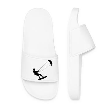 The water sports enthusiasts and kitesurfing go together - Women’s Pool Sliders - white - Front