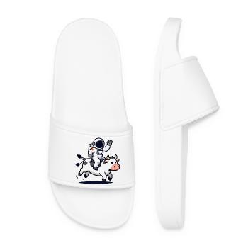 Astronaut Bull Ride - Women’s Pool Sliders - white - Front