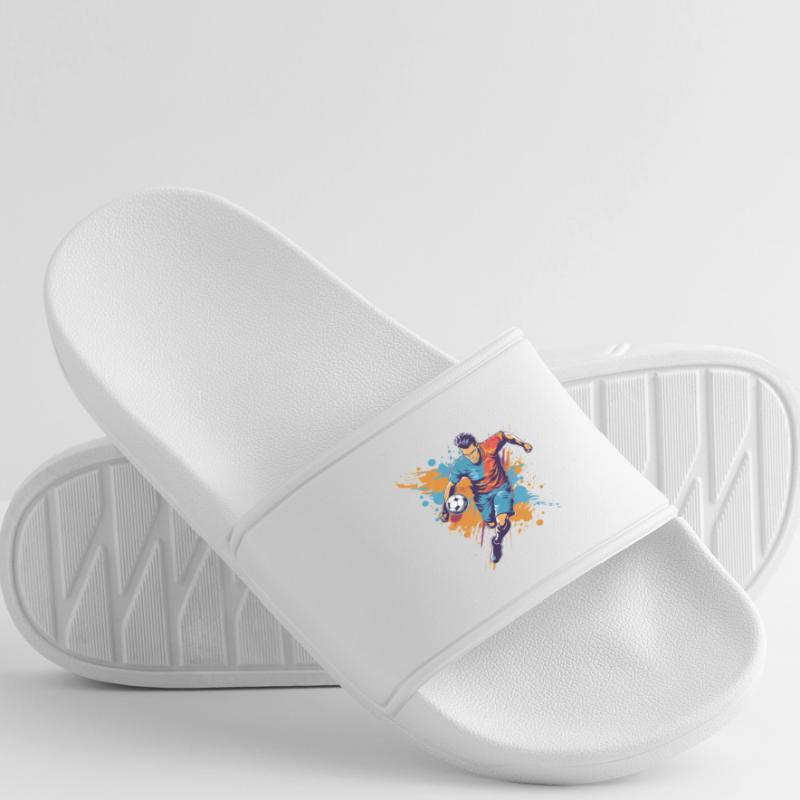 Soccer Player Women’s Pool Sliders