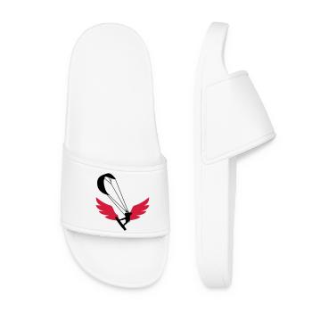 Kiteboarding Kitesurfing Kitesurf Kitesurfer Kiter - Women’s Pool Sliders - white - Front