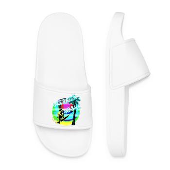 Once horizon and back Surfer Palme - Women’s Pool Sliders - white - Front