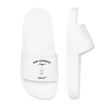 Venice Lighthouse, San Giorgio Island Maggiore - Women’s Pool Sliders - white - Front