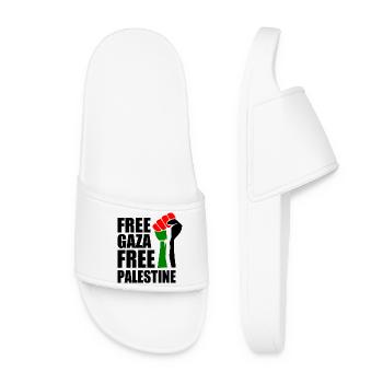 Free gaza Free palestine - Claquettes Femme - blanc - Devant