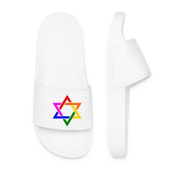 Israel lgbt - Frauen Badelatschen - Weiß - Vorne