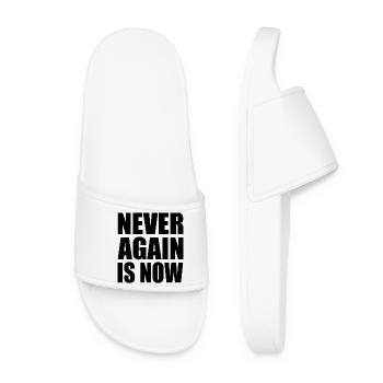 Never again is now - Women’s Pool Sliders - white - Front