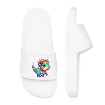 Dinosaur - Women’s Pool Sliders - white - Front
