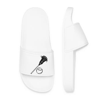 Lacrosse and Ball - Women’s Pool Sliders - white - Front