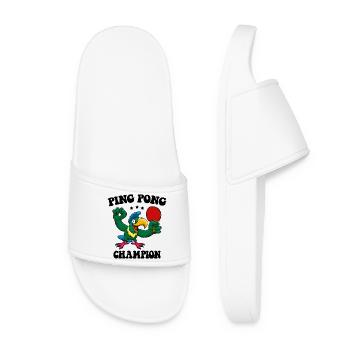 Ping Pong Champion Design Tennis de table et - Claquettes Femme - blanc - Devant