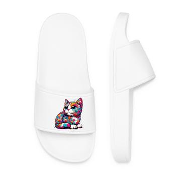 Cat - Women’s Pool Sliders - white - Front