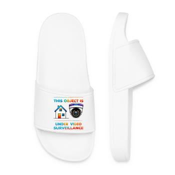 Surveillance des bâtiments - Claquettes Femme - blanc - Devant