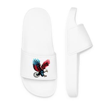 Adler - Frauen Badelatschen - Weiß - Vorne