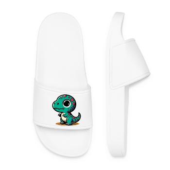 Dinosaure - Claquettes Femme - blanc - Devant