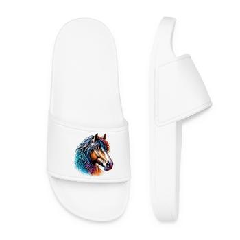 Cheval - Claquettes Femme - blanc - Devant