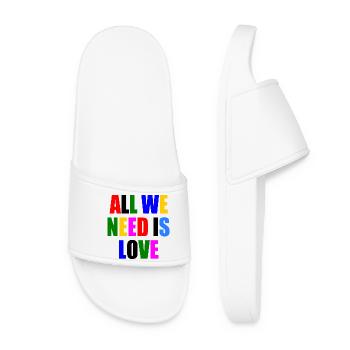 all we need is love - Women’s Pool Sliders - white - Front