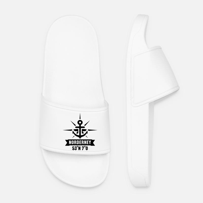 Norderney 53 degrees North 7 degrees East - Women’s Pool Sliders - white