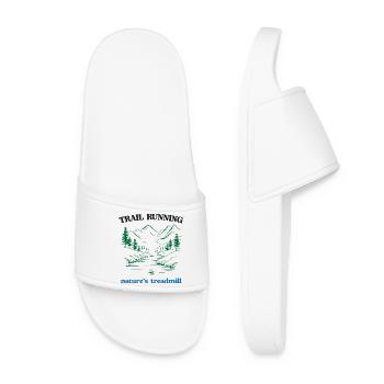 Course sur sentier - Tapis roulant de la nature - Claquettes Femme - blanc - Devant