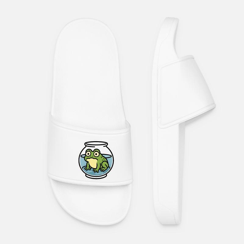 Grenouille dans un bol - Claquettes Femme - blanc