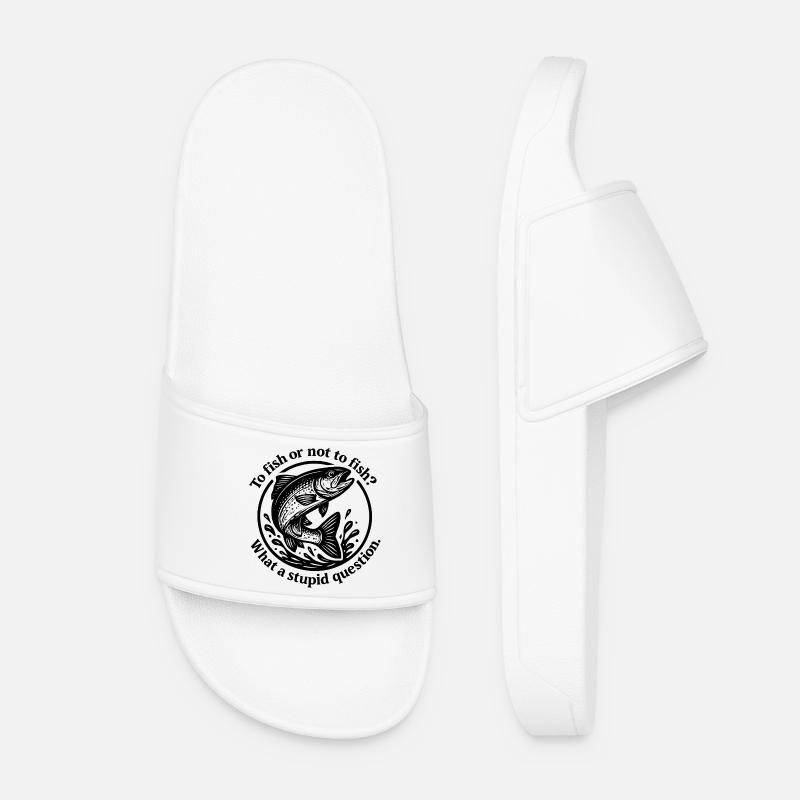 Fish Source Question Motive - Women’s Pool Sliders - white