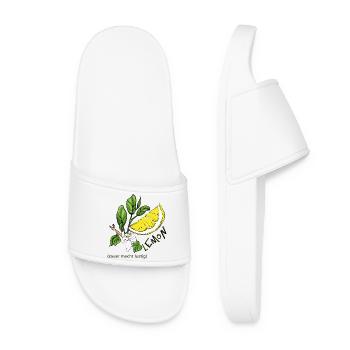 Lemon - Women’s Pool Sliders - white - Front