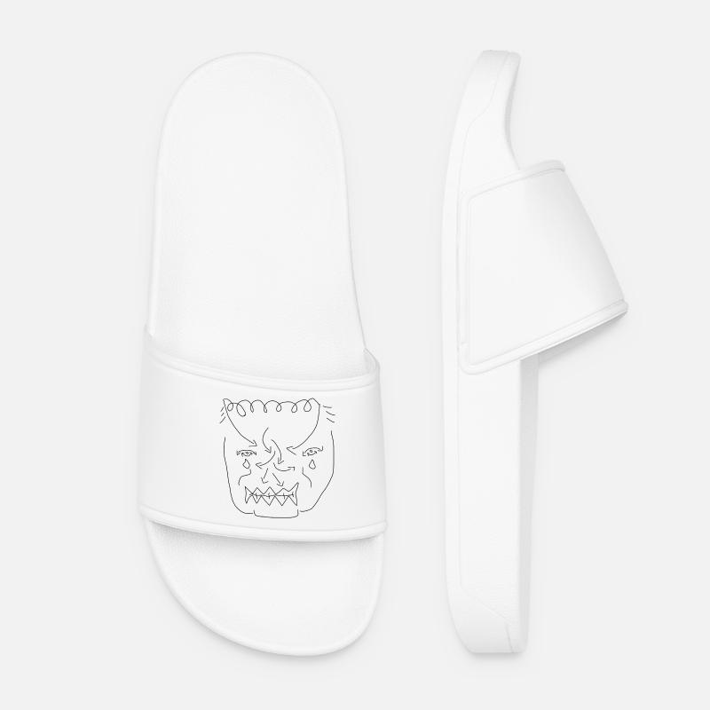 funny face - Women’s Pool Sliders - white