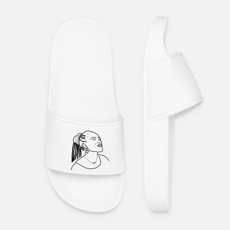 african queen - Women’s Pool Sliders - white