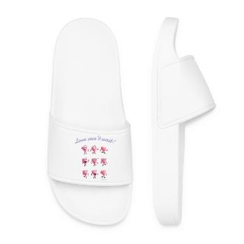 Cœur- Amour Love Can’t Wait - Claquettes Femme - blanc - Devant