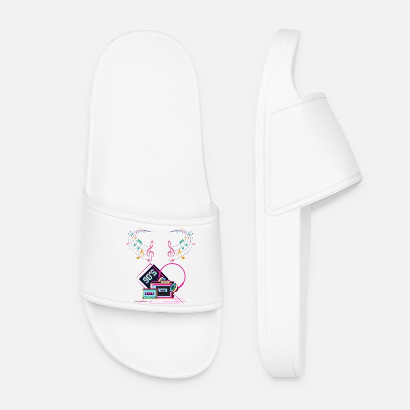 lata_90s music - Women’s Pool Sliders - white