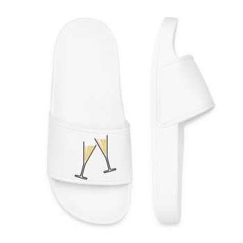 2 Sektgläser (Sekt / Trichter / Offen / 2C) - Claquettes Femme - blanc - Devant