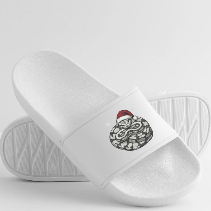 Serpent roi python roi de Noël Python boule Claquettes Femme