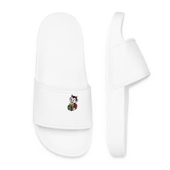 Diable coquin avec motif de dessin animé cadeau - Claquettes Femme - blanc - Devant